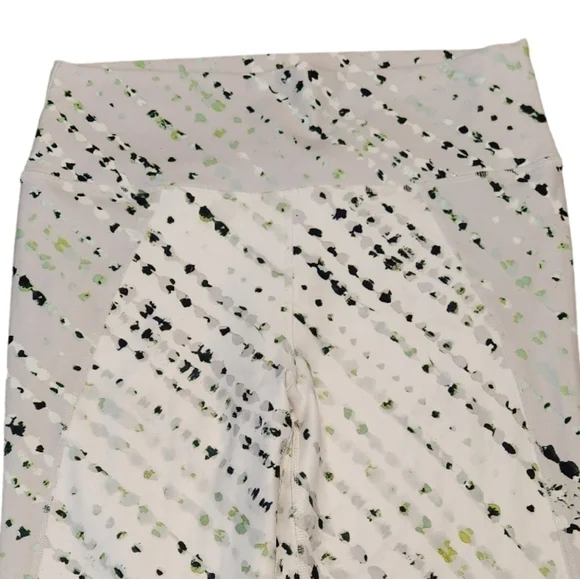 Fabletics High-Waisted Statement PowerHold Legging White Splash Print Medium - Picture 8 of 11